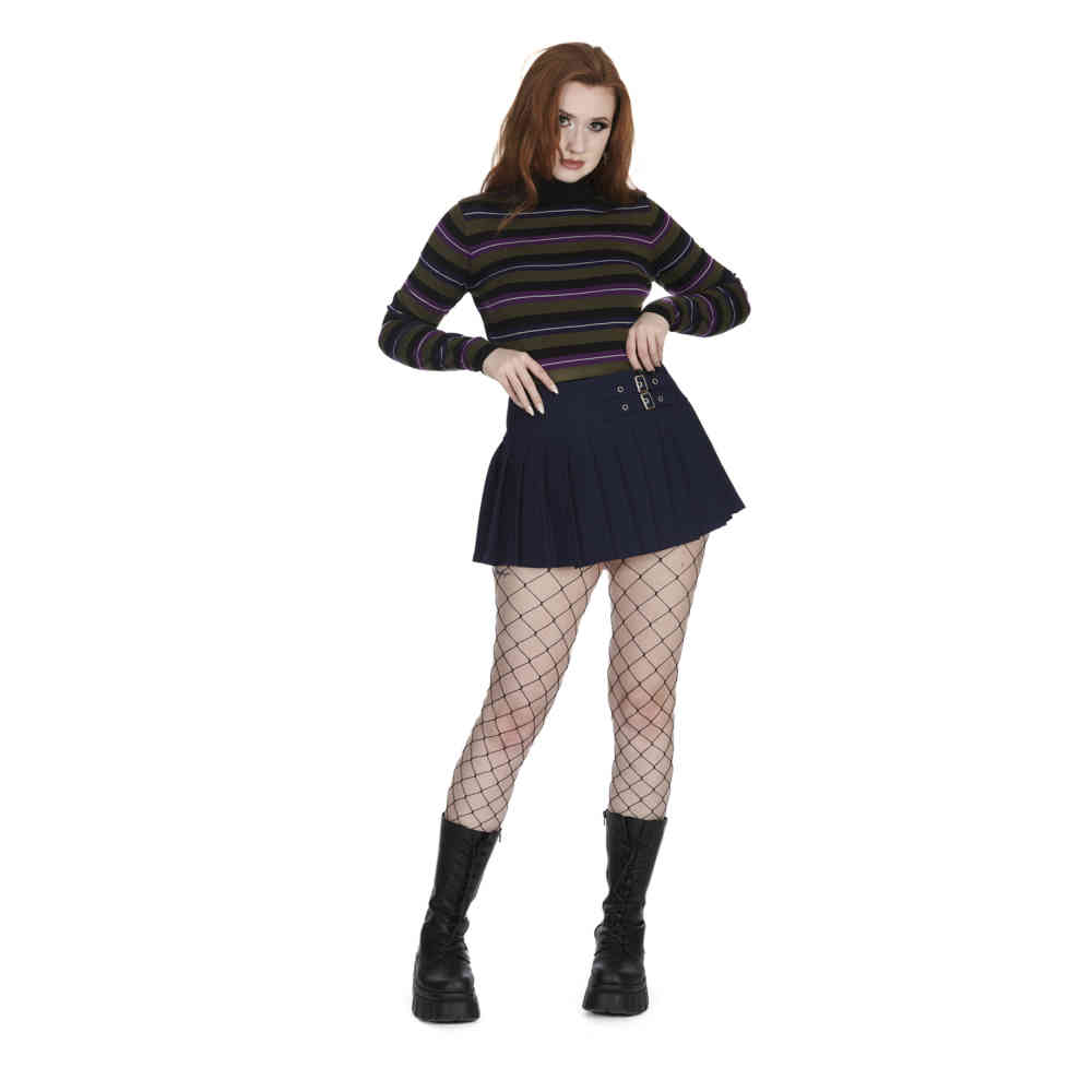 Banned - Darkdoll Mini skirt - Dark blue